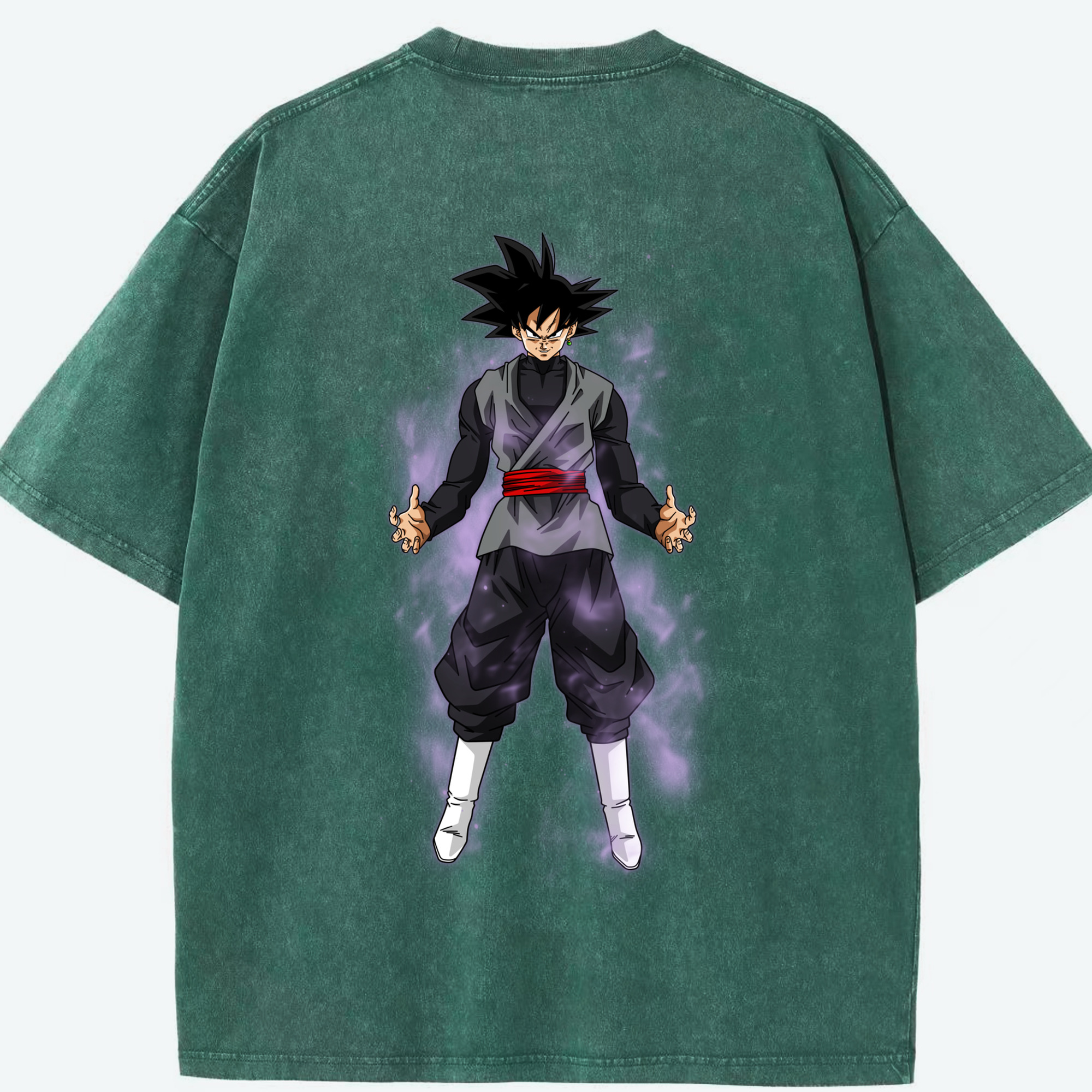 （画像用） ドラゴンボール ベジータ四世（Bejīta Yonsei）DRAGON BALL Vegeta IV 綿100% ヴィンテージ風 半袖Tシャツ（背面プリント）